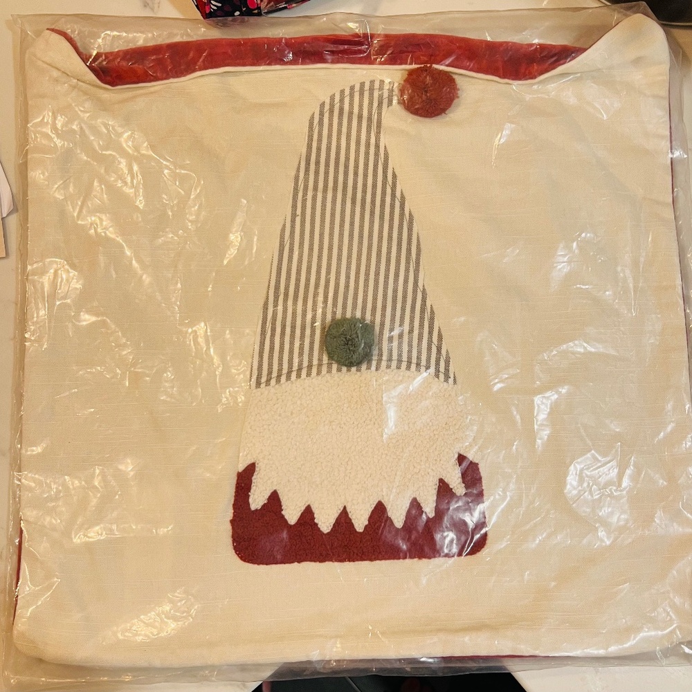 Pottery Barn gnome pillow cover